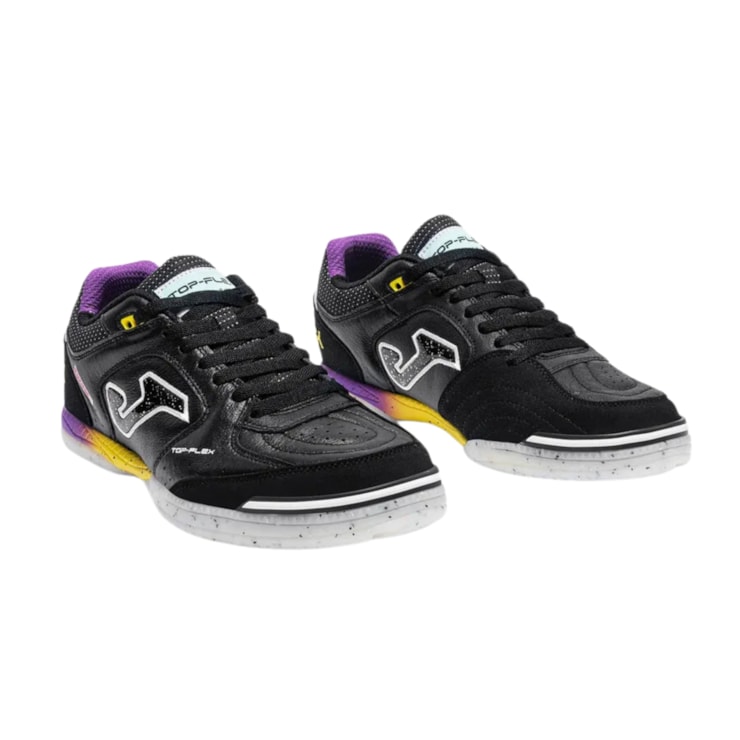 Chuteira Futsal Joma Top Flex Masculina - Preta/Roxa