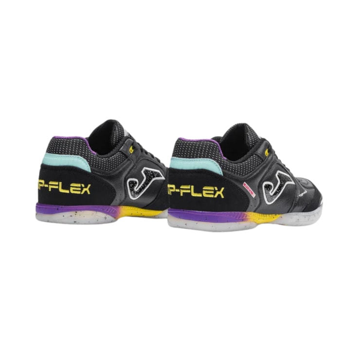 Chuteira Futsal Joma Top Flex Masculina - Preta/Roxa