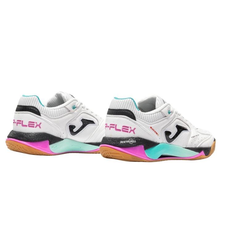 Chuteira Futsal Joma Top Flex Plus Masculina - Branca/Verde