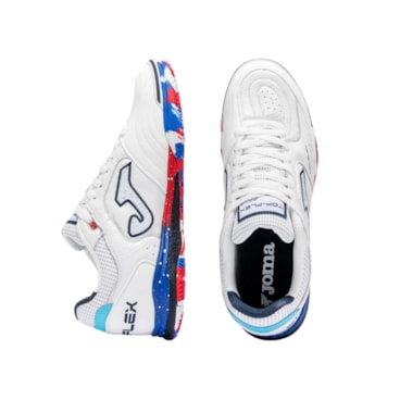 Chuteira Futsal Joma Top Flex Rebound 26 Masculina - Branca