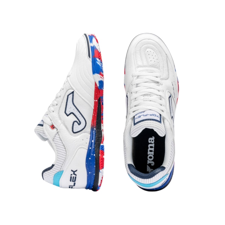 Chuteira Futsal Joma Top Flex Rebound 26 Masculina - Branca