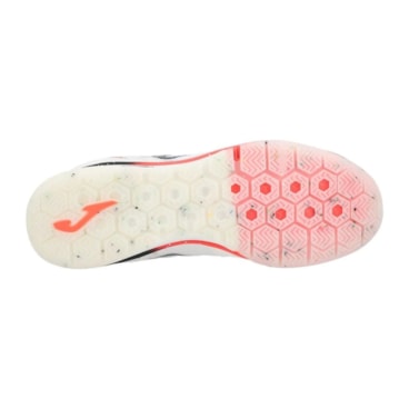 Chuteira Futsal Joma Top Flex Rebound Masculina - Branca/Coral