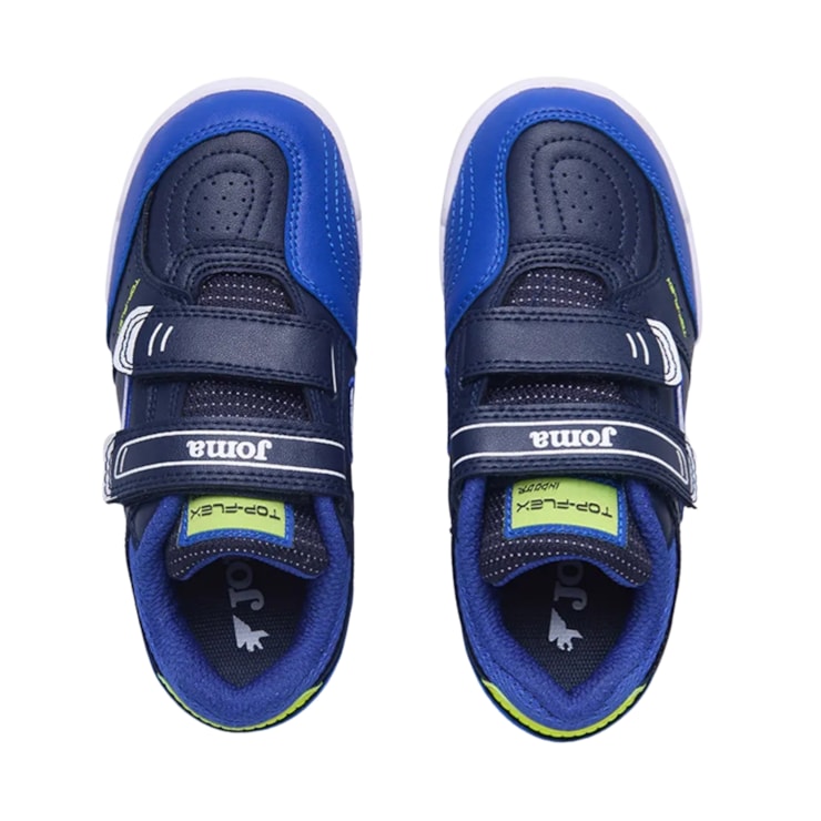 Chuteira Futsal Joma Top Flex Velcro Infantil - Azul