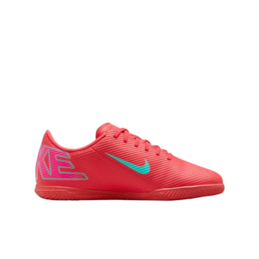 Chuteira Futsal Nike Mercurial Vapor 16 Club Infantil - Vermelha/Turquesa