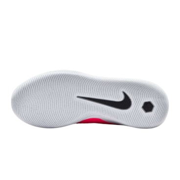 Chuteira Futsal Nike Phantom 6 Academy Low Infantil - Rosa/Branca