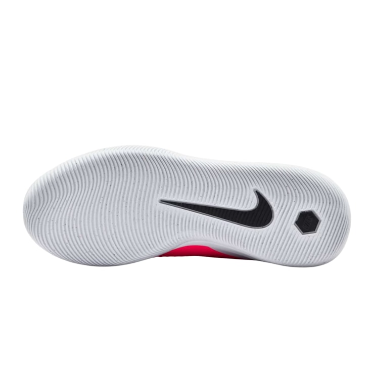 Chuteira Futsal Nike Phantom 6 Academy Low Infantil - Rosa/Branca