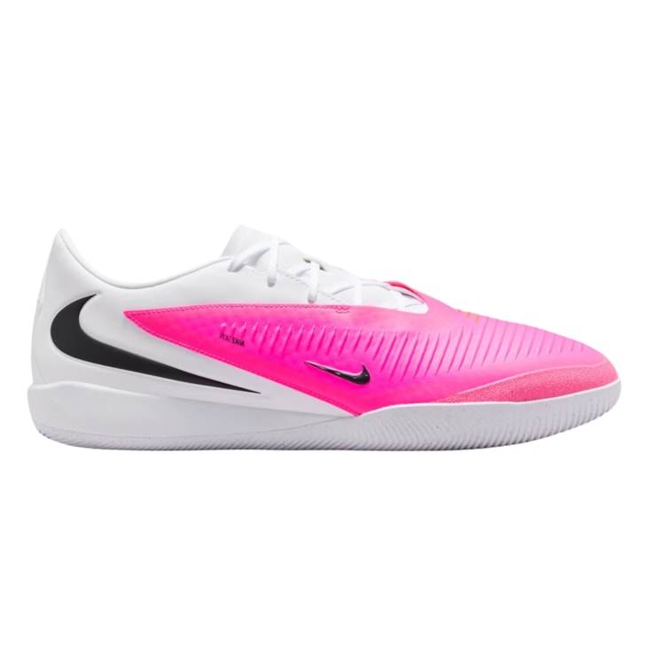 Chuteira Futsal Nike Phantom 6 Academy Low Masculina - Branca/Rosa