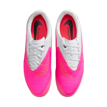 Chuteira Futsal Nike Phantom 6 Academy Low Masculina - Branca/Rosa