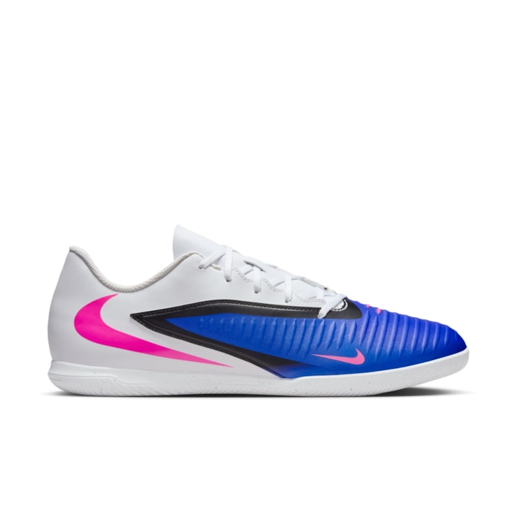 Chuteira Futsal Nike Phantom 6 Club Low Masculina - Azul/Branca