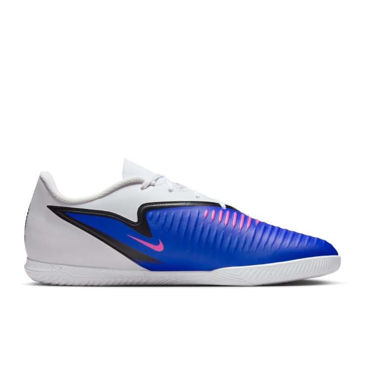 Chuteira Futsal Nike Phantom 6 Club Low Masculina - Azul/Branca