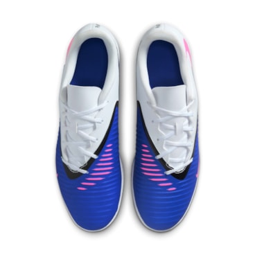 Chuteira Futsal Nike Phantom 6 Club Low Masculina - Azul/Branca