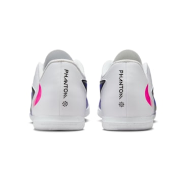 Chuteira Futsal Nike Phantom 6 Club Low Masculina - Azul/Branca