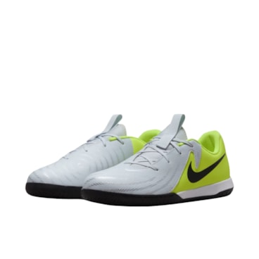 Chuteira Futsal Nike Phantom Gx II Infantil - Branca/Verde