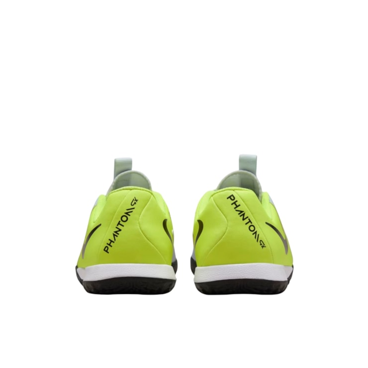 Chuteira Futsal Nike Phantom Gx II Infantil - Branca/Verde