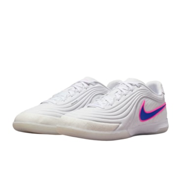 Chuteira Futsal Nike Tiempo Reactgato IC Masculina - Branca/Azul