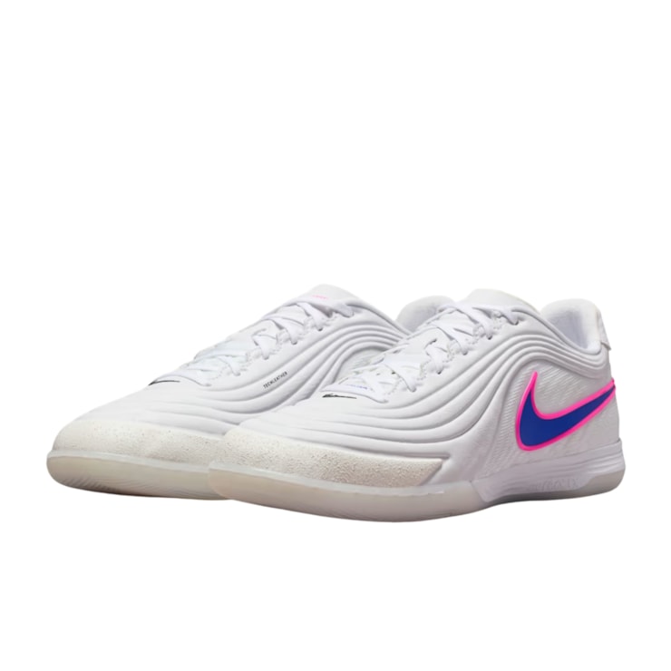Chuteira Futsal Nike Tiempo Reactgato IC Masculina - Branca/Azul