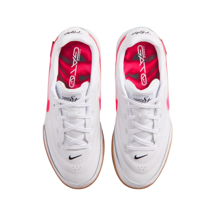 Chuteira Futsal Nike Tiempo Streetgato IC Infantil - Branca
