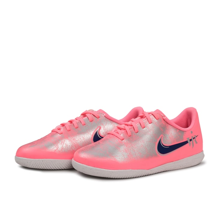 Chuteira Futsal Nike Vini Jr Zoom Vapor 16 Club Infantil - Rosa