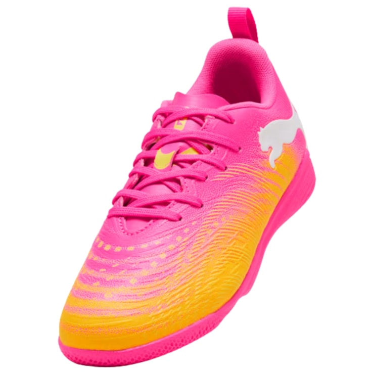 Chuteira Futsal Puma Future 9 Play  Infantil - Rosa