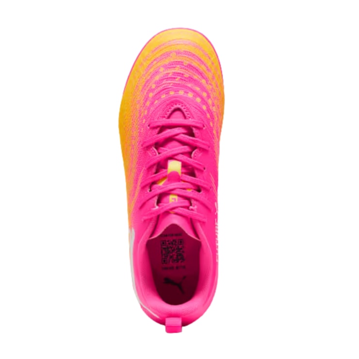 Chuteira Futsal Puma Future 9 Play  Infantil - Rosa