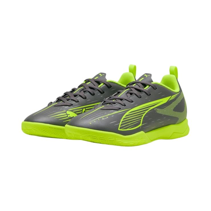 Chuteira Futsal Puma Ultra 5 Play Infantil - Cinza