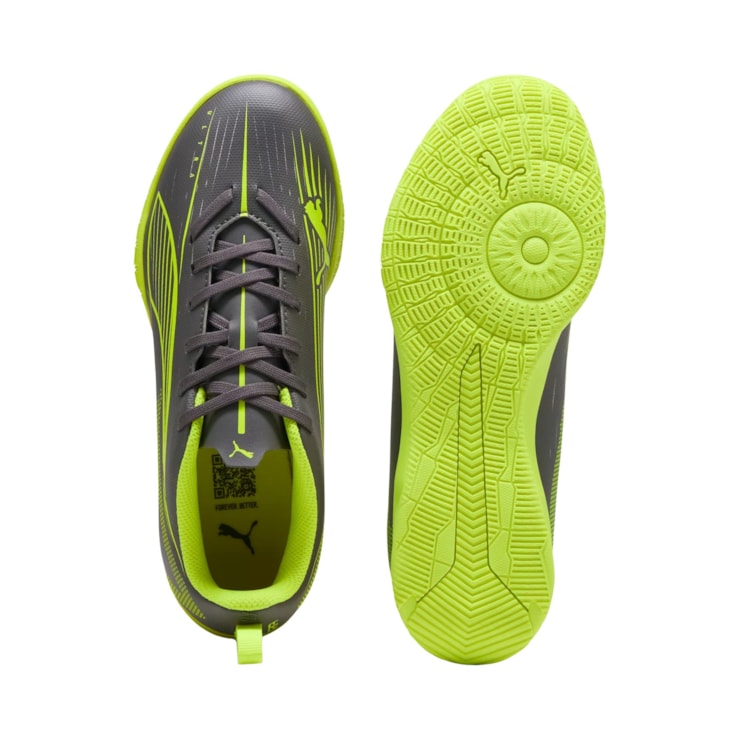 Chuteira Futsal Puma Ultra 5 Play Infantil - Cinza