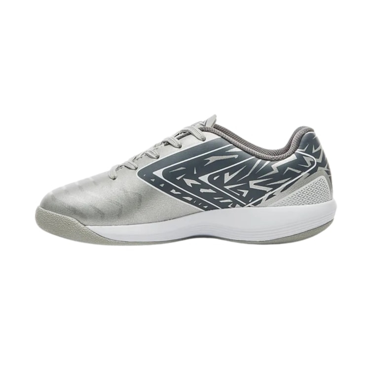 Chuteira Futsal Umbro Pro 5 Infantil - Cinza/Grafite