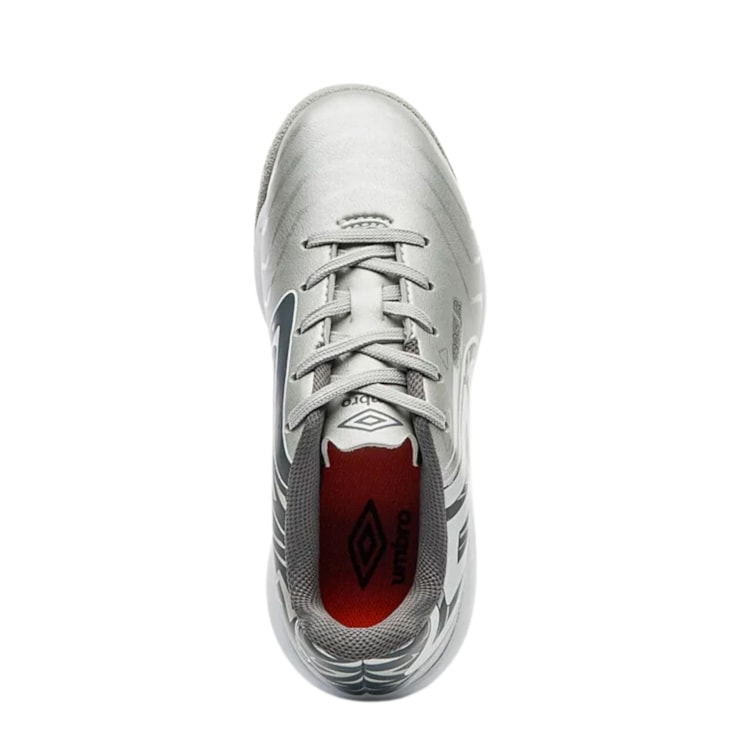 Chuteira Futsal Umbro Pro 5 Infantil - Cinza/Grafite