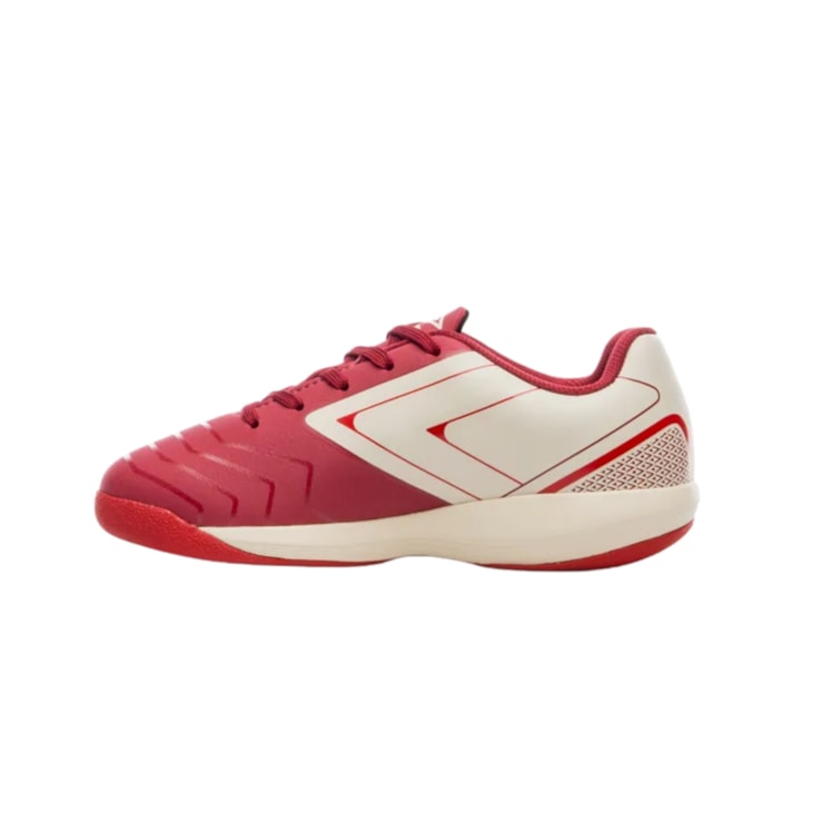 Chuteira Futsal Umbro Pro 5 Infantil - Vermelha/Branca