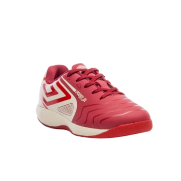 Chuteira Futsal Umbro Pro 5 Infantil - Vermelha/Branca