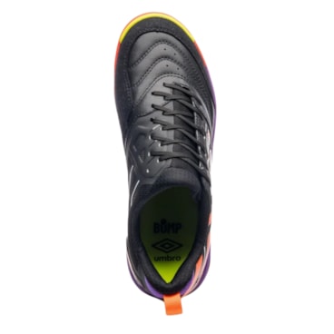 Chuteira Futsal Umbro Pro 5 Stable Masculina - Preta/Laranja