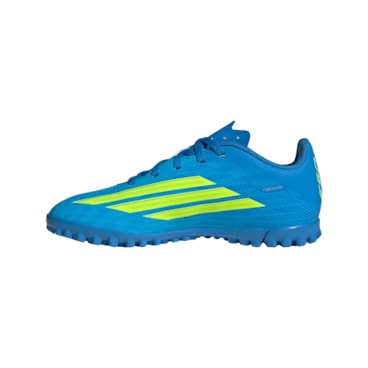 Chuteira Society Adidas F50 Club Infantil - Azul