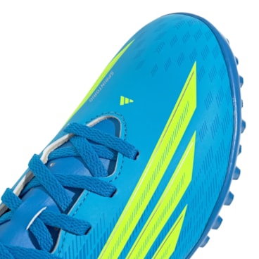 Chuteira Society Adidas F50 Club Infantil - Azul