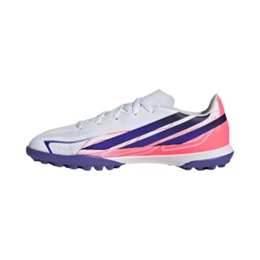 Chuteira Society Adidas F50 Hyperfast Club Infantil - Branca