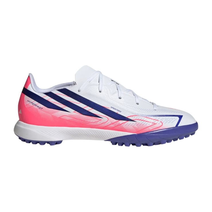 Chuteira Society Adidas F50 Hyperfast League Infantil - Branca