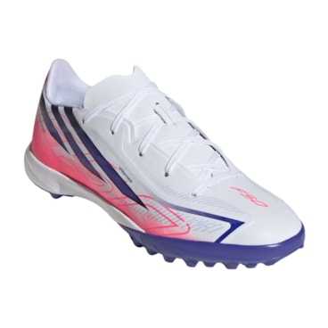 Chuteira Society Adidas F50 Hyperfast League Infantil - Branca