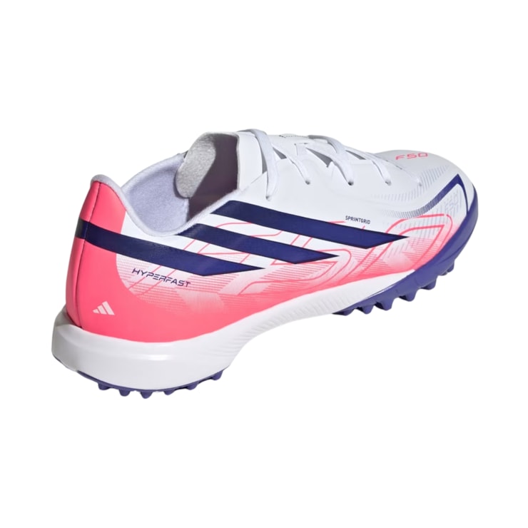 Chuteira Society Adidas F50 Hyperfast League Infantil - Branca