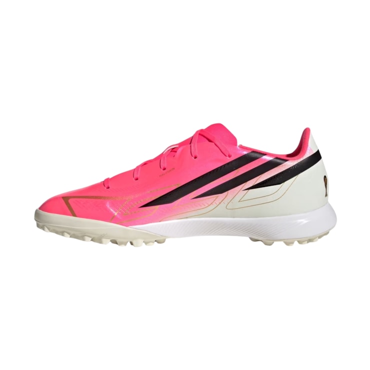 Chuteira Society Adidas F50 Hyperfast League Infantil - Rosa