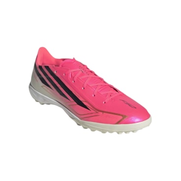 Chuteira Society Adidas F50 Hyperfast League Masculina - Rosa