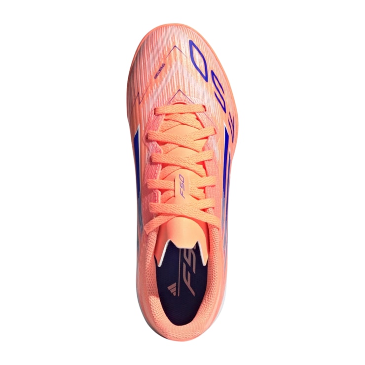Chuteira Society Adidas F50 League Infantil - Laranja