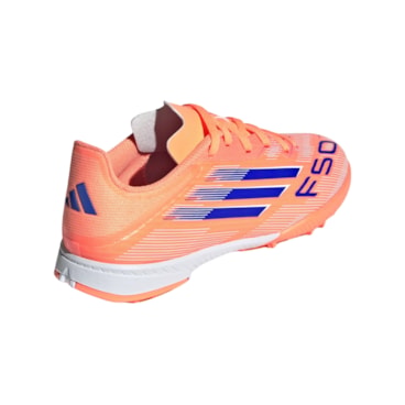 Chuteira Society Adidas F50 League Infantil - Laranja
