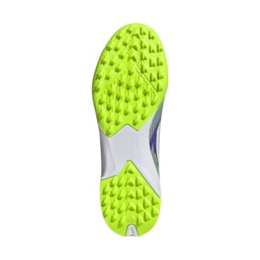 Chuteira Society Adidas F50 League Infantil - Roxa/Verde