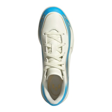 Chuteira Society Adidas F50 Messi Club Infantil - Bege/Azul