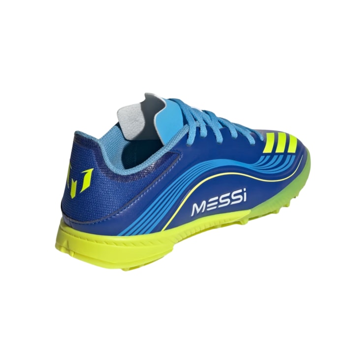 Chuteira Society Adidas F50 Messi League Infantil - Azul
