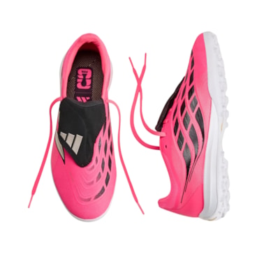 Chuteira Society Adidas Predator League Masculina - Rosa