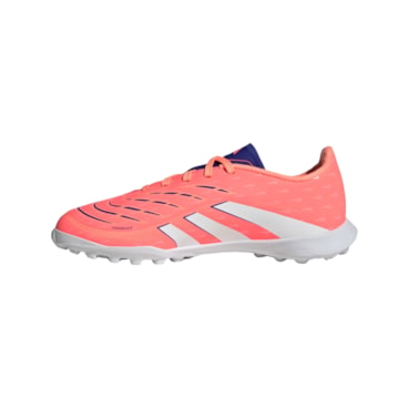Chuteira Society Adidas Predator League Turf Infantil - Laranja