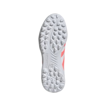 Chuteira Society Adidas Predator League Turf Infantil - Laranja