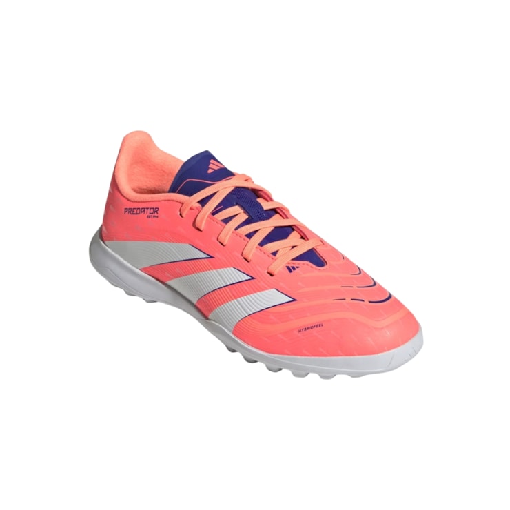 Chuteira Society Adidas Predator League Turf Infantil - Laranja