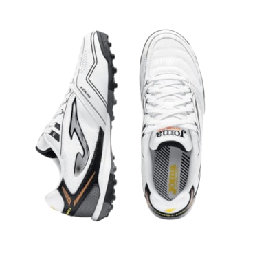 Chuteira Society Joma Dribling Masculina - Branca/Cinza
