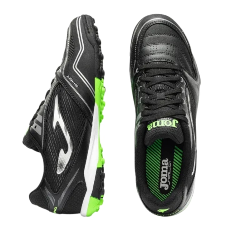 Chuteira Society Joma Dribling Masculina - Preta/Verde